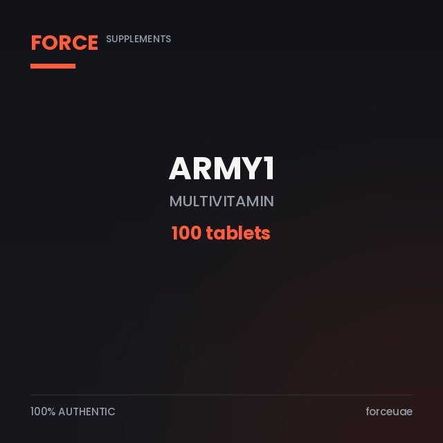 Army1 Army1 Multivitamin — 100 Tablets