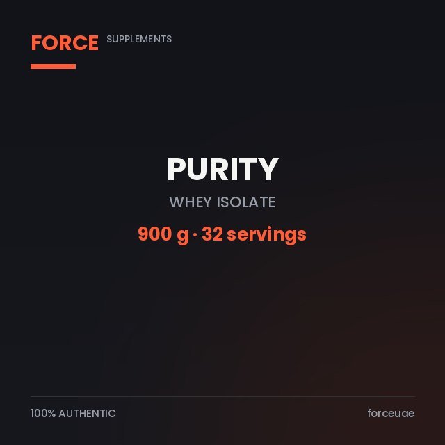 Purity Purity Pure Isolate 900 g — 32 Servings