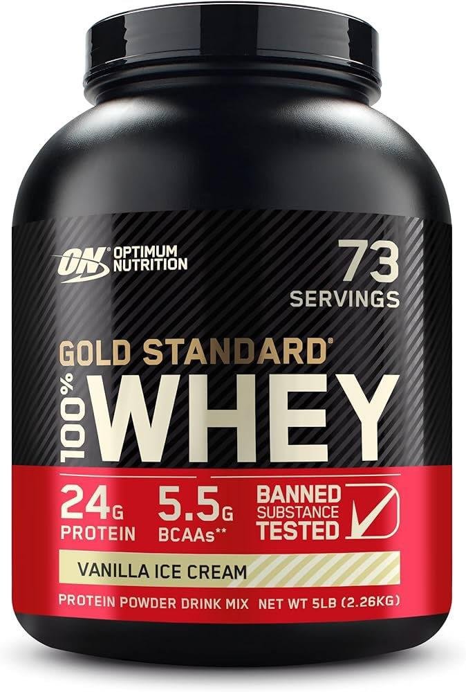 Optimum Nutrition Optimum Nutrition Gold Standard 100% Whey Protein 5 lb_ vanilla